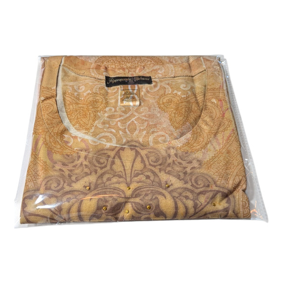 Appropriate Behavior-Women's Top Size 2XL Yellow/Orange Pre Owned Well Cared For - Picture 6 of 6